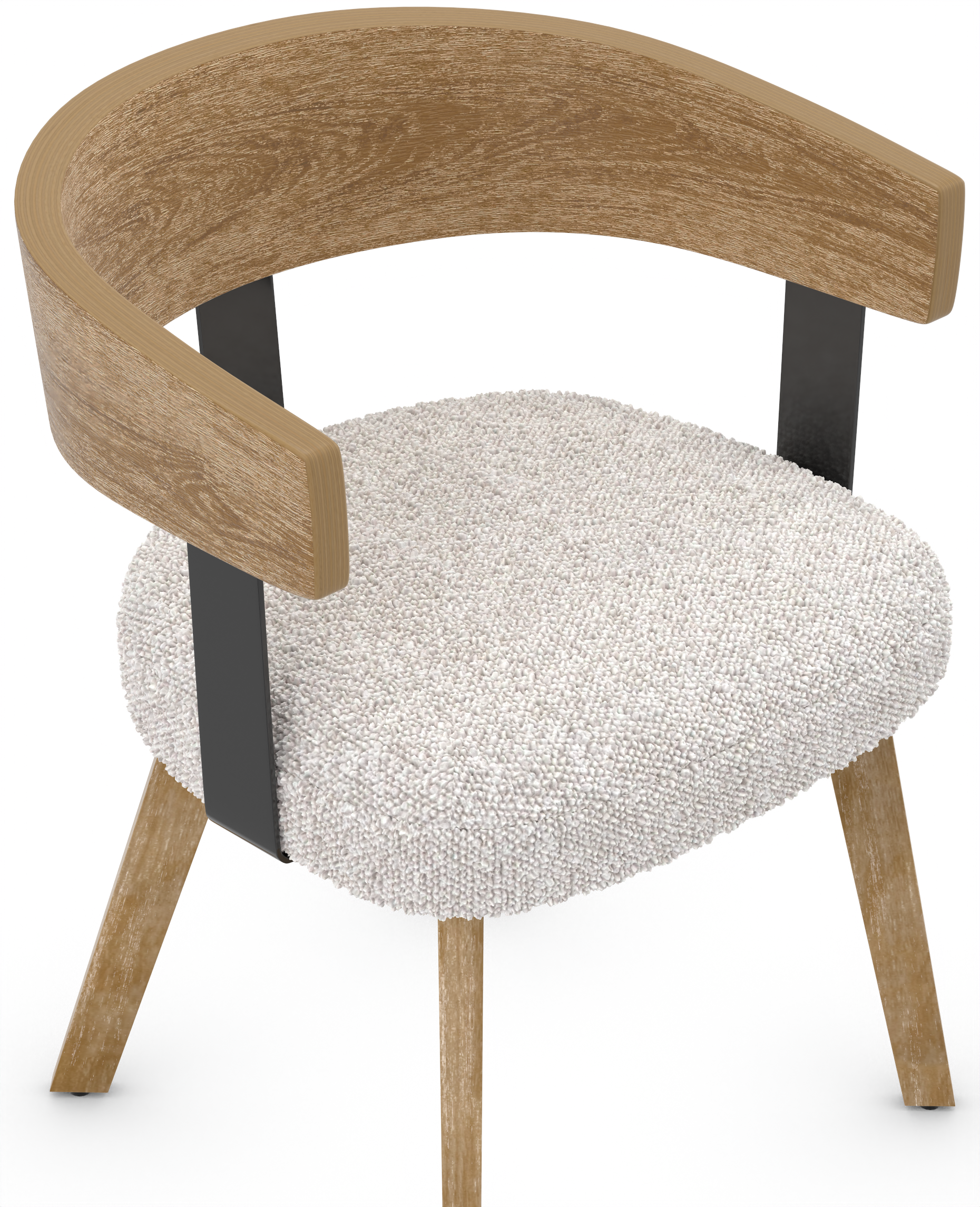 Astrid Dining Chair Ivory Boucle